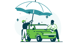Car coverage illustration