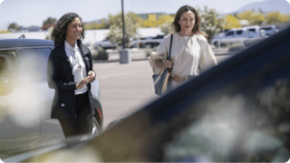 Woman choosing next CarBravo Certified Car
